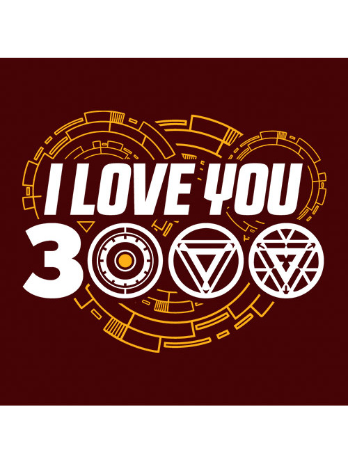 I Love You 3000 Women S T Shirt Official Iron Man Merchandise Redwolf