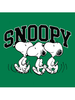 Running Snoopy - Peanuts Official Oversized Cropped T-shirt