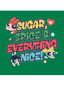 Sugar, Spice & Everything Nice - The Powerpuff Girls Official Oversized Cropped T-shirt