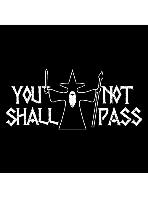 You Shall Not Pass | Face Mask | Redwolf