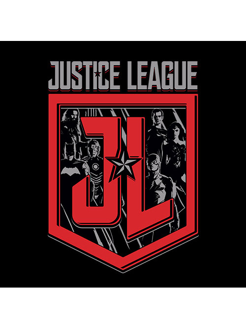 JL Badge T-shirt | Justice League Official Merchandise | Redwolf