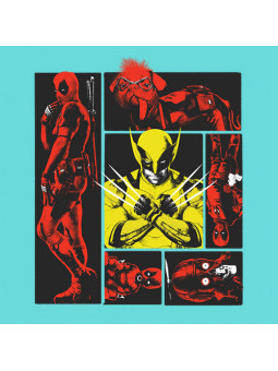 Deadpool Variants Vs. Wolverine - Marvel Official T-shirt