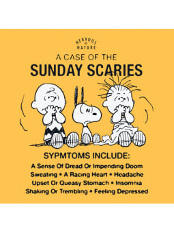 Peanuts Sunday Scaries - Peanuts Official Tshirt