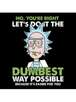 Dumbest Way Possible - Rick And Morty Official T-shirt