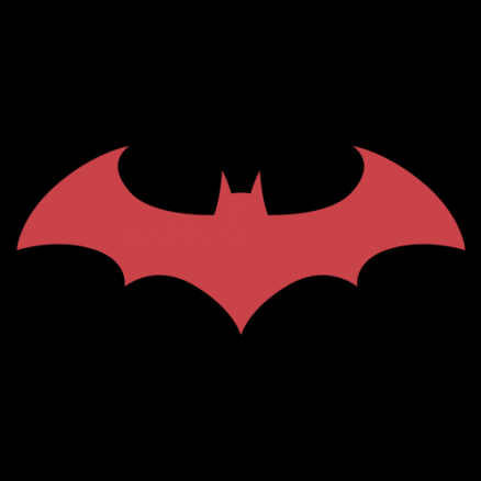 Batman Red Logo T-shirt | Official Batman Merchandise | Redwolf