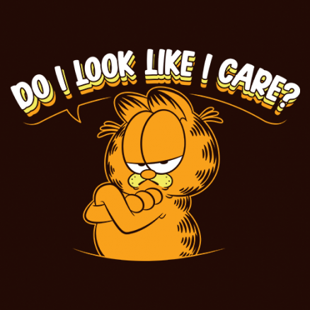 Do I Look Like I Care? | Garfield Official Merchandise | Redwolf