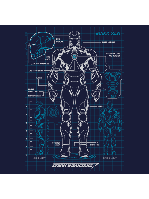 iron man chest blueprints