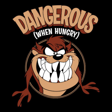 Dangerous When Hungry Hoodie | Looney Tunes Official Merchandise | Redwolf