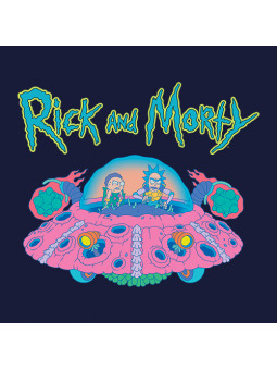 Pink Spaceship - Rick and Morty Official Hoodie