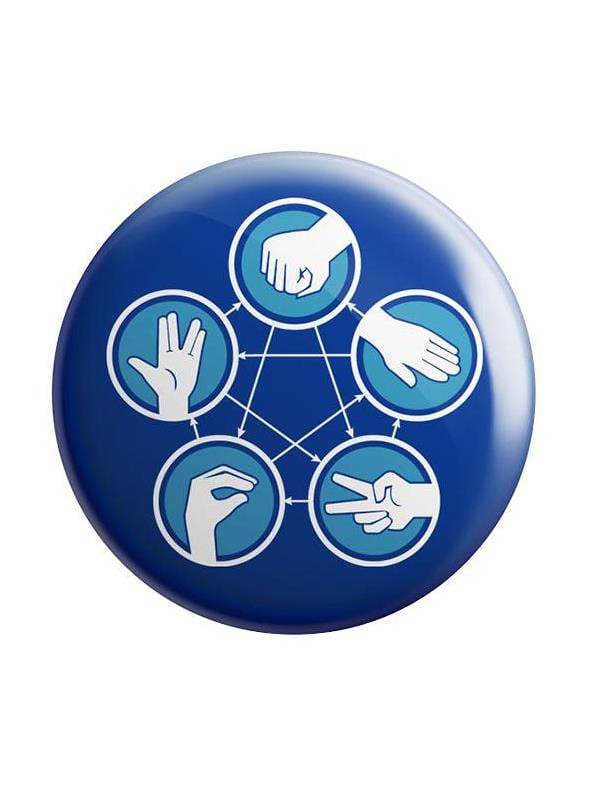 Rock Paper Scissor Lizard Spock - Badge