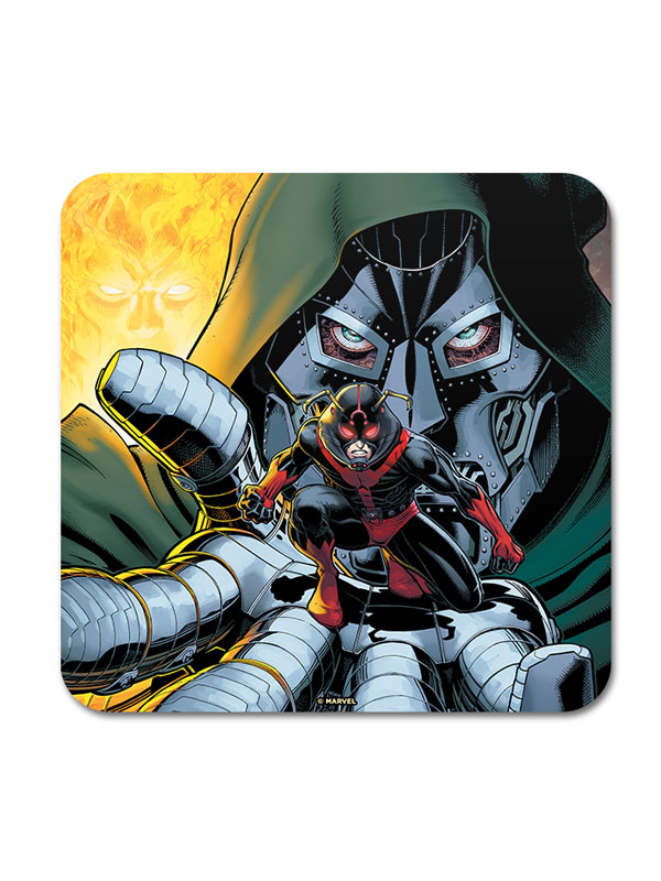 Black Ant Vs. Doctor Doom | Marvel Official Coaster | Redwolf