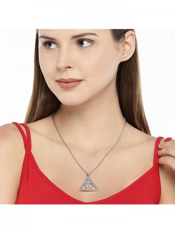 Harry Potter Deathly Hallows Laser Cut Acrylic Necklace – LicketyCut
