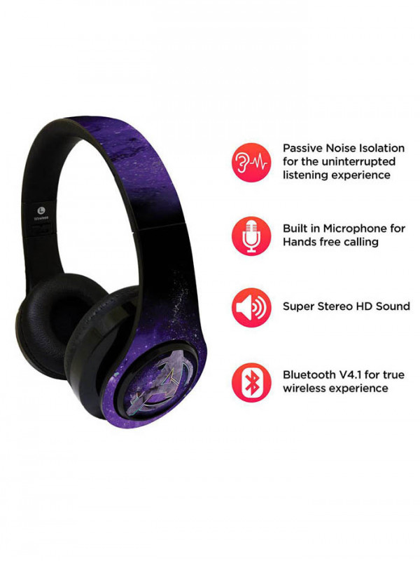 Endgame Logo Purple Official Marvel Wireless Headphones Redwolf