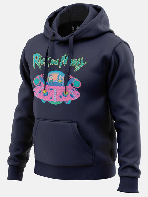 Pink Spaceship - Rick and Morty Official Hoodie