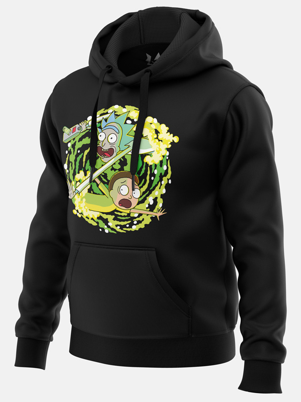 Portal Travel | Rick And Morty Official Hoodie | Redwolf