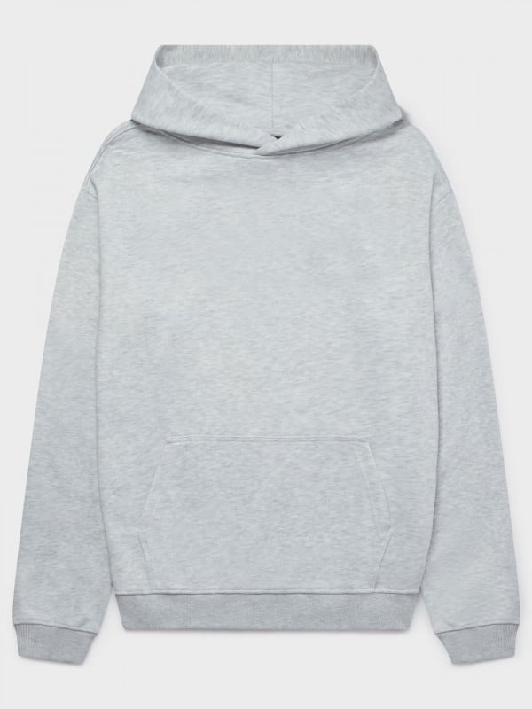 Redwolf Basics: Grey Melange Oversized Hoodie