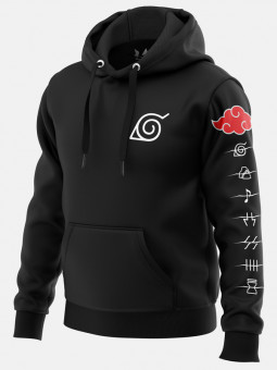 naruto akatsuki coat mais veludo pano nuvem vermelha dos hom - OtakuStore