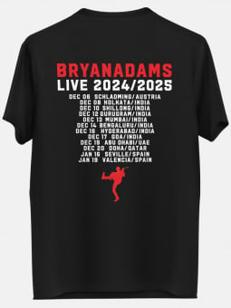 Classic Live India Tour Dates - Bryan Adams Official T-shirt [PRE-ORDER SHIPS OUT ON 2ND DECEMBER 2024]