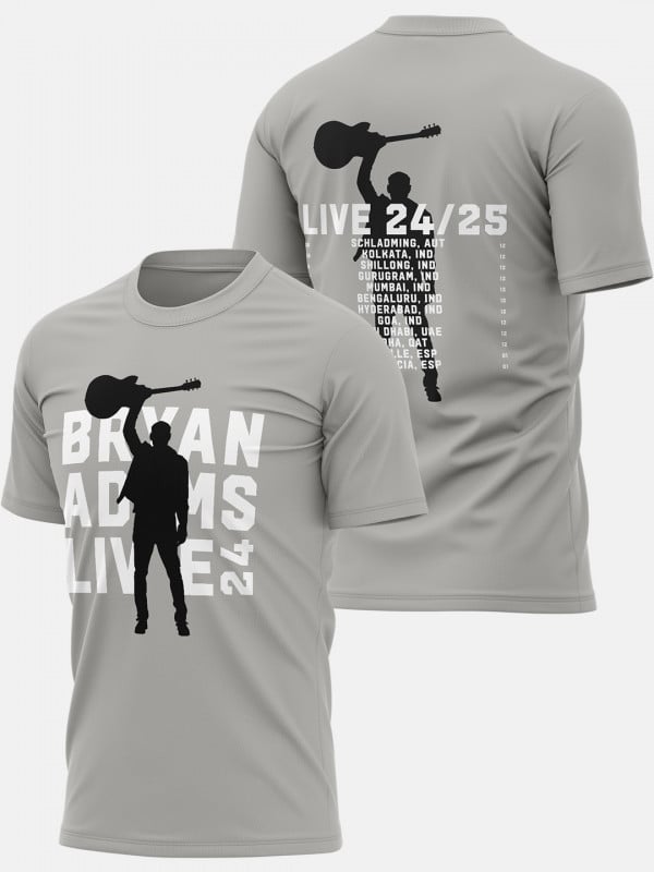 Raised Guitar - Bryan Adams Official T-shirt