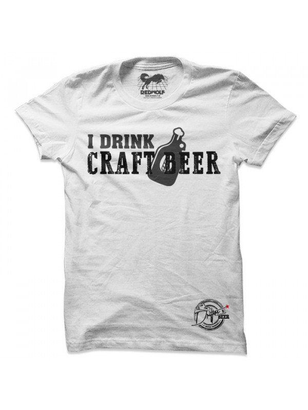 I Drink Craft Beer (White) - Drifters Official T-shirt