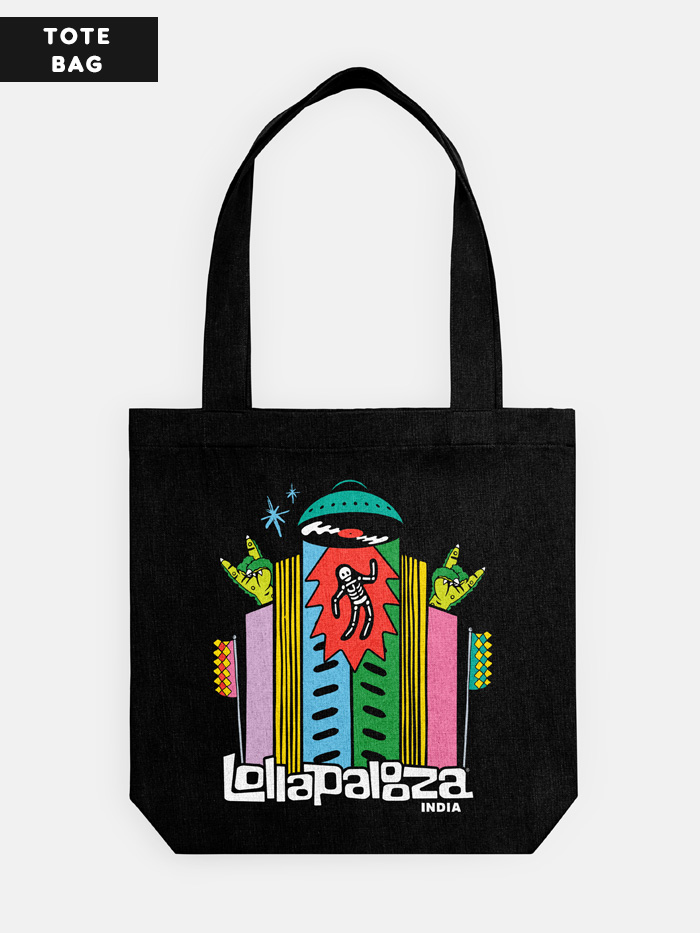 Lolla Maximum City Tote Bag Lollapalooza Official Merchandise Redwolf