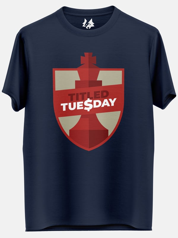 Titled Tuesday (Navy) - T-shirt