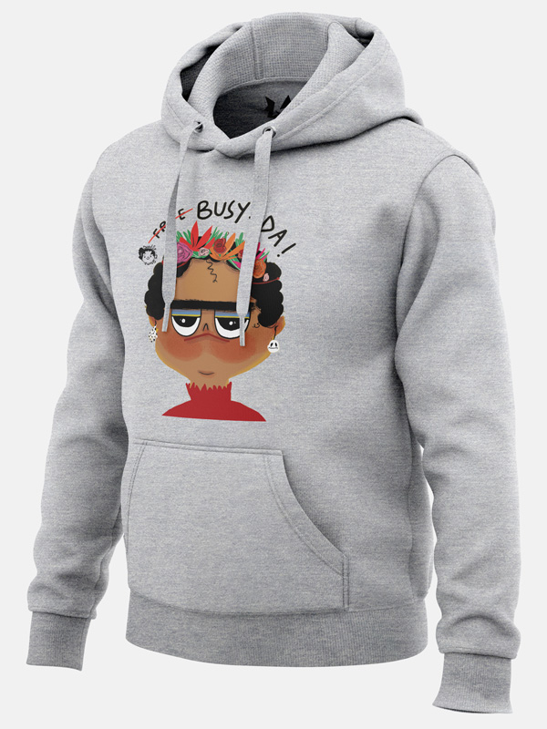 Busy Da (Heather Grey) - Hoodie