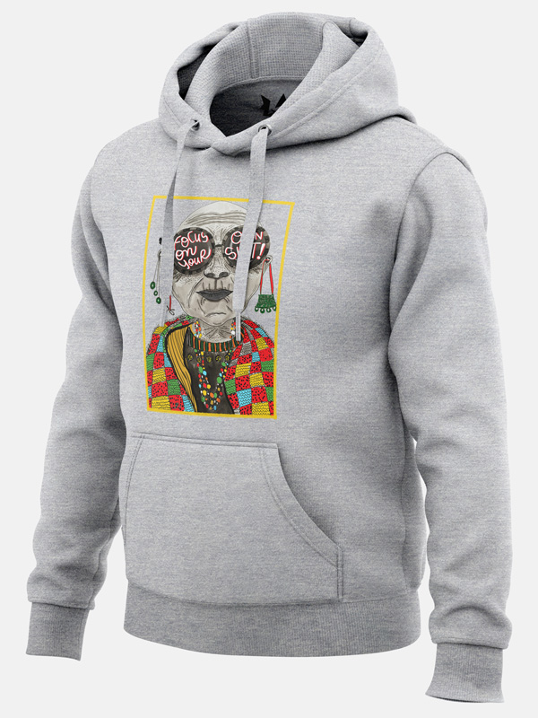 Focus On Your Own Shit (Heather Grey) - Hoodie