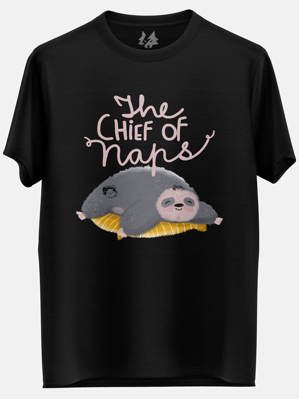 The Chief Of Naps (Black) - T-shirt