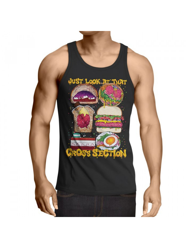 Cross Section (Black) - Tank Top