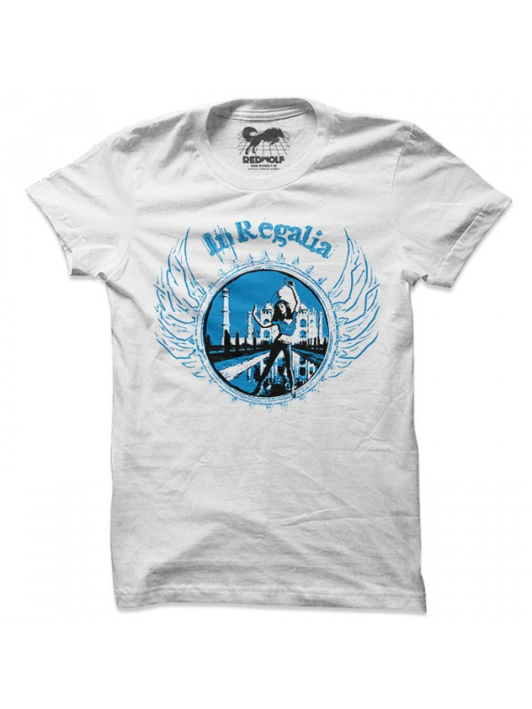 Taj Dancing Girl (White & Blue) - T-shirt