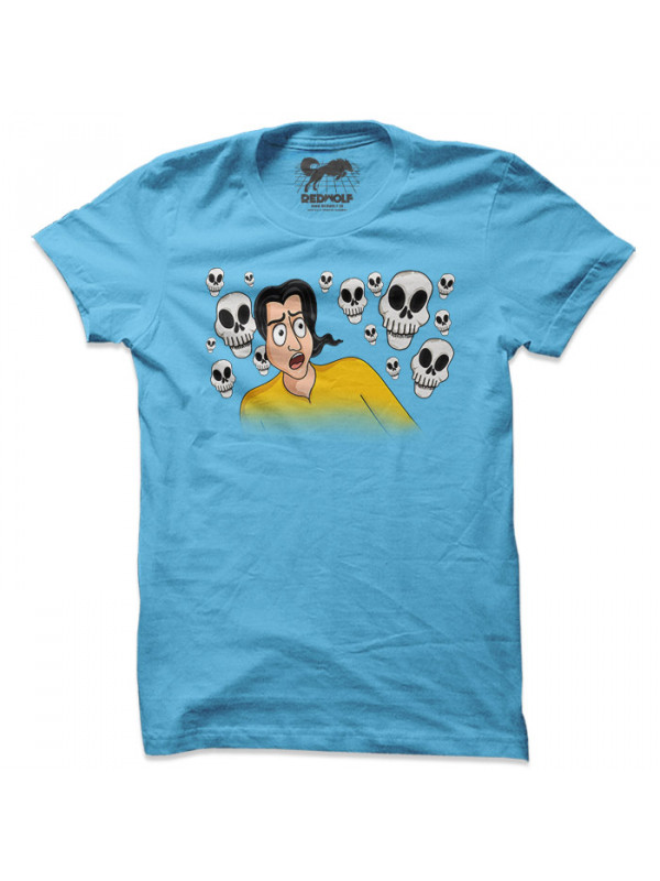 Haunted Hero (Sky Blue) - T-shirt