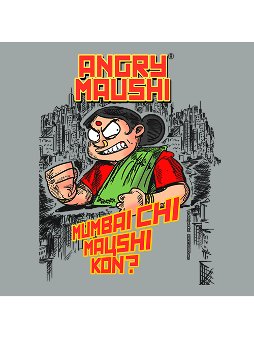 Angry Maushi: Mumbai T-shirt | Official Kini Studios Merchandise | Redwolf