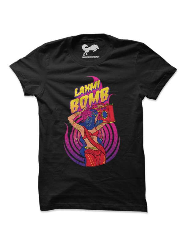 Laxmi Bomb 'Crackers' - Black T-shirt