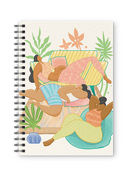 Tired Women's Club - Spiral Notebook