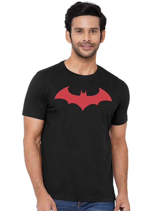 The Souled Store | Batman 3D Logo 3D Embossed T-Shit for Men | 100% Cotton  Round Neck T-Shirt Black Color T-Shirts Fashionable Trendy Graphic Prints  Pop Culture Merchandise : Amazon.in: Fashion
