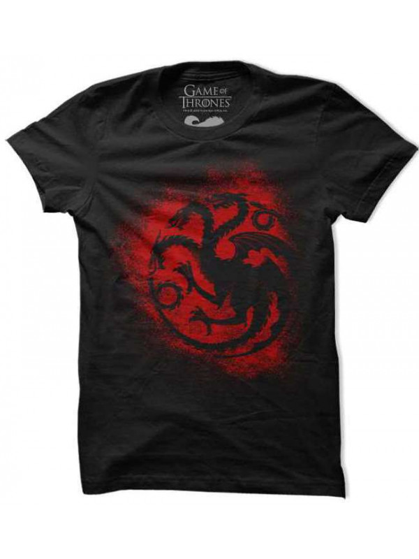 House Targaryen Sigil Splatter | Game Of Thrones T-shirts | Redwolf