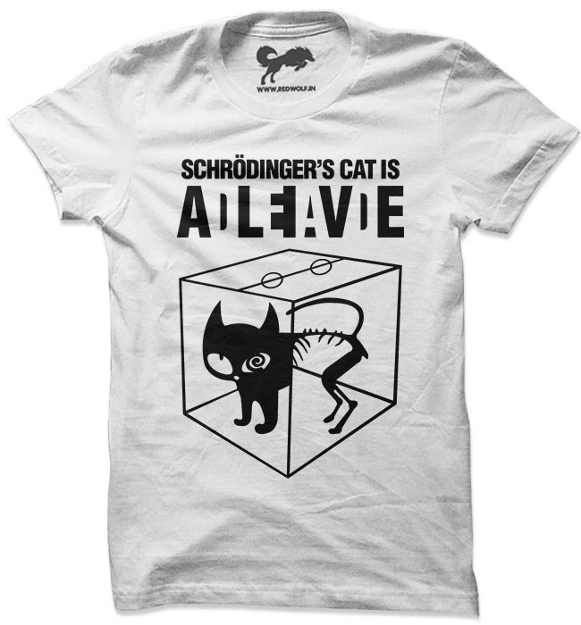 Schrodinger's cat tee hot sale shirt