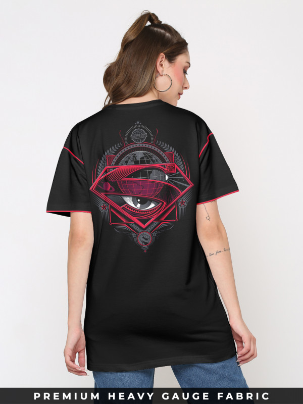 DC Comics Superman Son Of Krypton Black Baseball Jersey