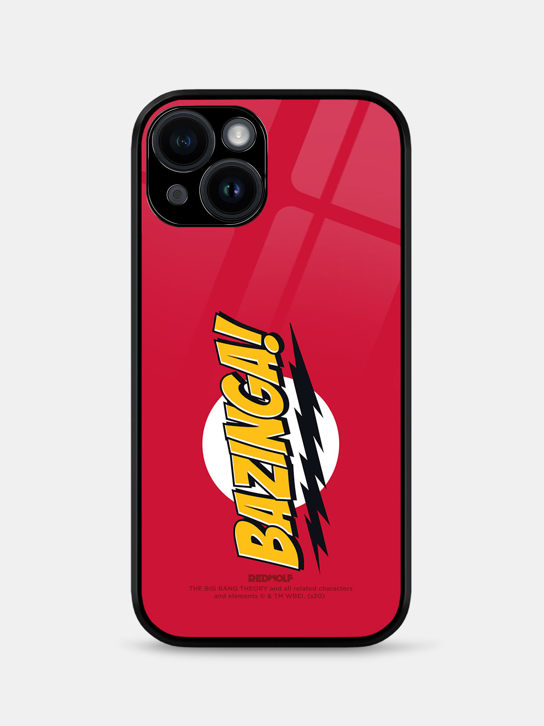 Bazinga The Big Bang Theory Official Mobile Cover Redwolf