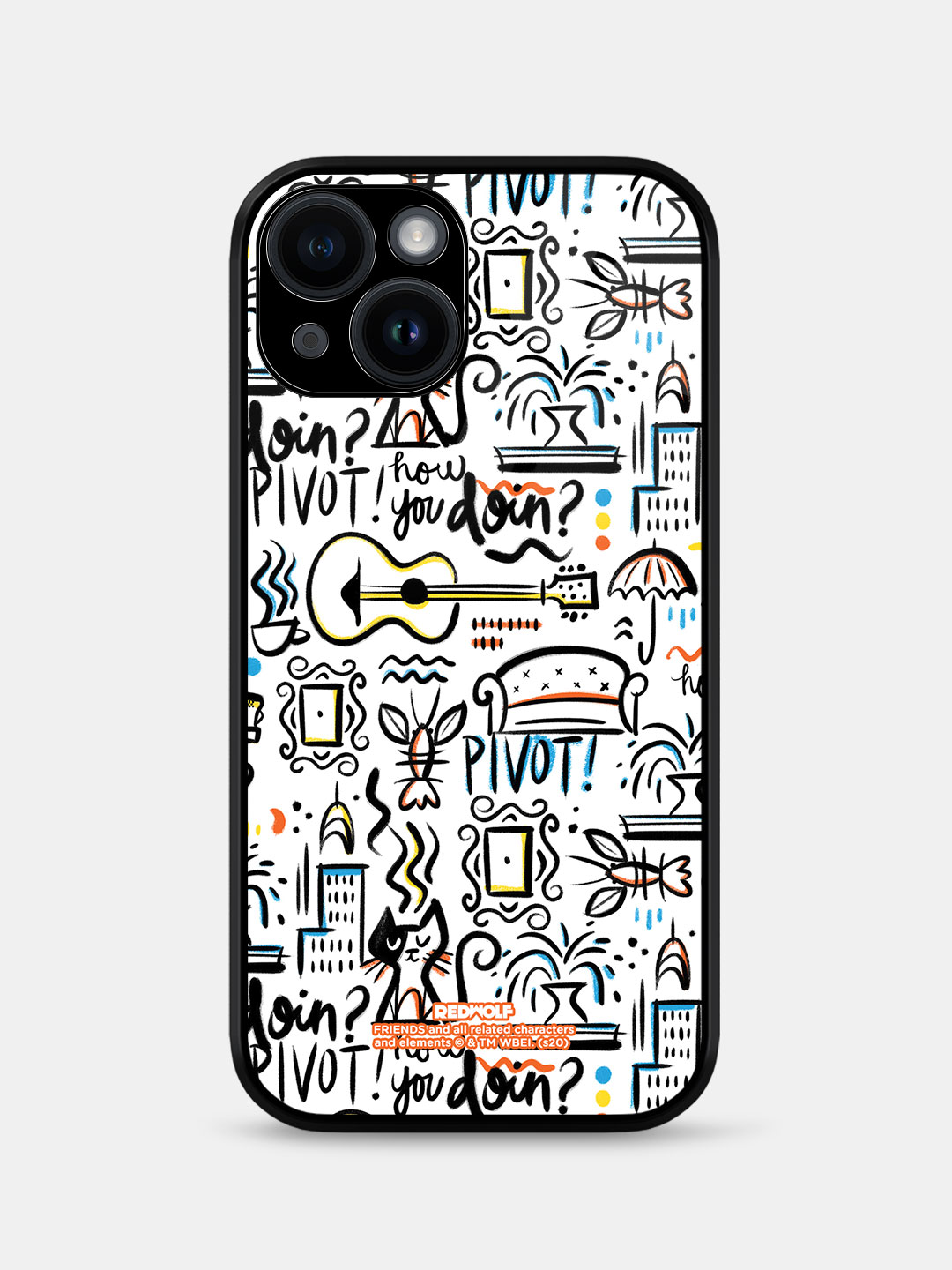 Friends Doodle Friends Official Mobile Cover Redwolf