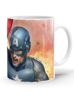 Cap In Combat - Marvel Official Mug