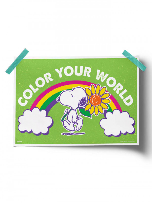 Color Your World Poster Official Peanuts Merchandise Redwolf