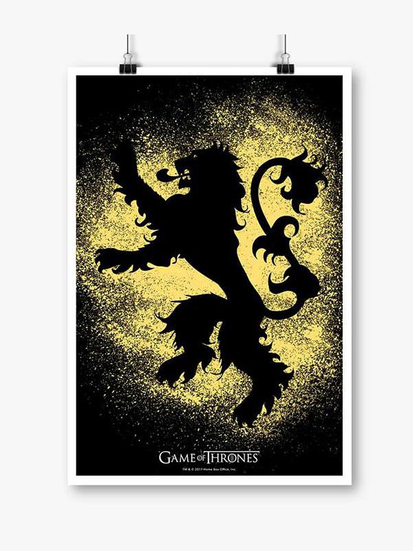 lannister sigil black and white