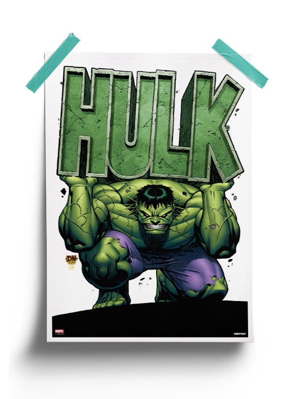 The Hulk | Marvel Official Poster | Redwolf