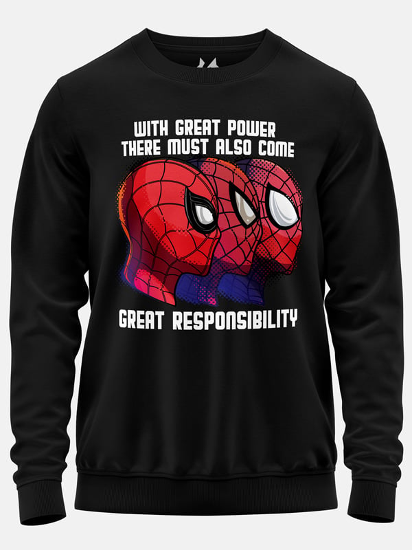 With Great Power Comes Great Responsibility - Marvel Official Pullover