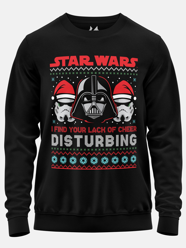 Darth Vader: Lack Of Cheer (Black) - Star Wars Official Pullover