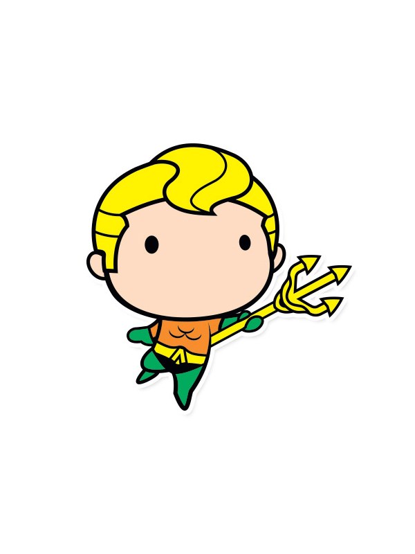 Aquaman Chibi - DC Comics Official Sticker