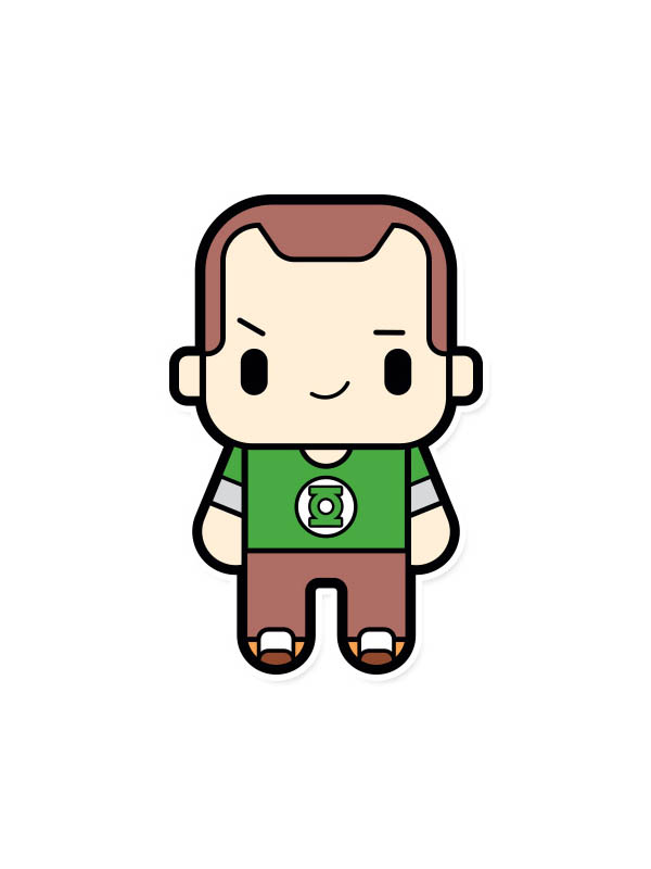 Chibi Sheldon - The Big Bang Theory Official Sticker