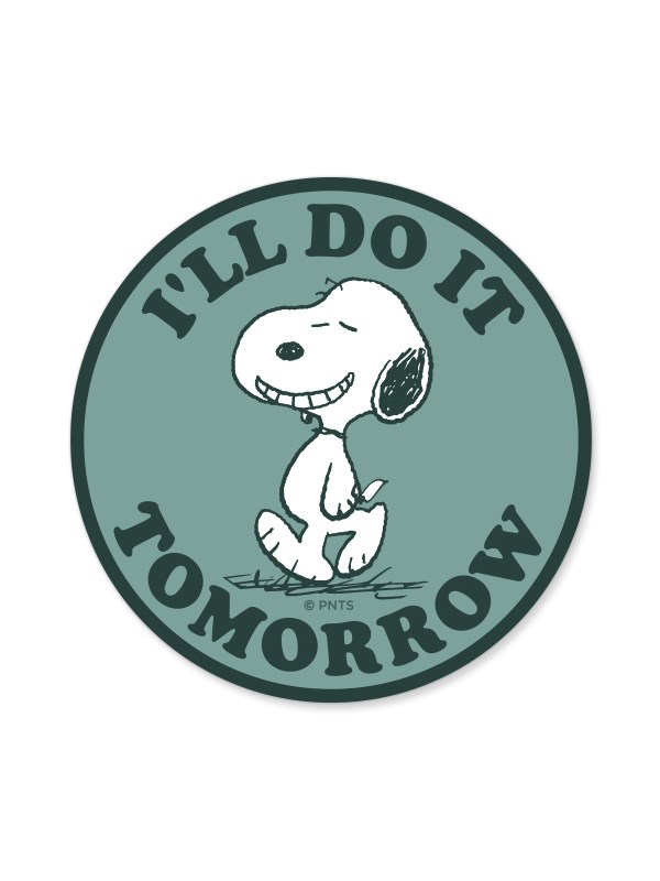 Do It Tomorrow - Peanuts Official Sticker